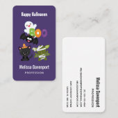 Niedliche Katze, Fledermäuse, Mama und Geist Visitenkarte (Vorne/Hinten)