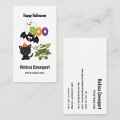 Niedliche Katze, Fledermäuse, Mama und Geist Visitenkarte (Vorne/Hinten)