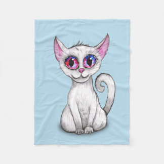 Niedliche Katze Fleecedecke