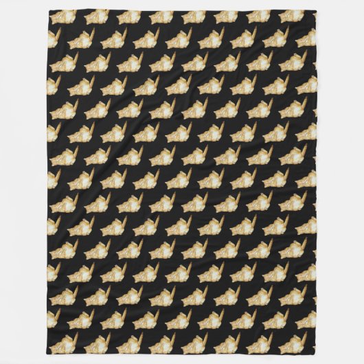 niedliche Katze Fleecedecke (Vorderseite)