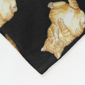 niedliche Katze Fleecedecke (Ecke)