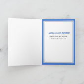 Niedliche Katze Funny Belated Geburtstagskarte Karte (Innenseite)