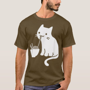 Niedliche Katze Funny Ramen Lover, japanischer Ram T-Shirt