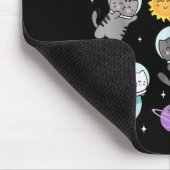 Niedliche Katze Funny Space Astronaut Planet Katze Mousepad (Ecke)