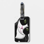 Niedliche Katze Gepäckanhänger (Rückseite vertikal)
