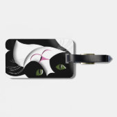 Niedliche Katze Gepäckanhänger (Rückseite horizontal)