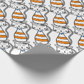 Niedliche Katze Geschenkpapier (Ecke)