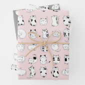 Niedliche Katze  Geschenkpapier Set (Beispiel)
