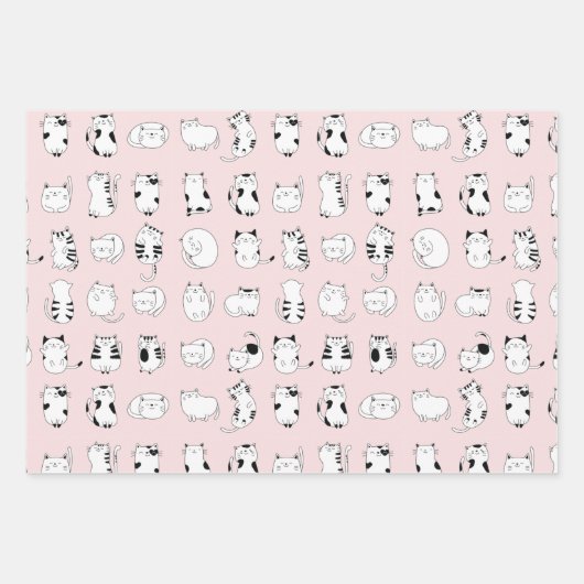 Niedliche Katze  Geschenkpapier Set (Vorderseite)