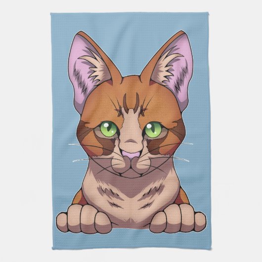 Niedliche Katze Geschirrtuch (Vertikal)