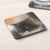 Niedliche Katze Getränkeuntersetzer (Linke Seite)