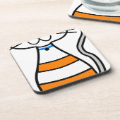 Niedliche Katze Getränkeuntersetzer (Linke Seite)