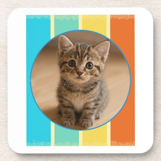 niedliche Katze Getränkeuntersetzer (Vorderseite)