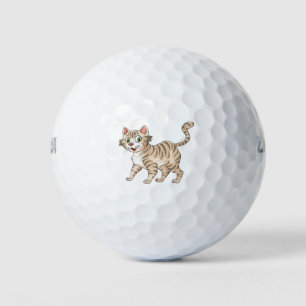 Niedliche Katze Golfball