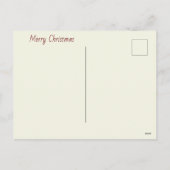 Niedliche Katze gratuliert frohen Weihnachten und (Rückseite)