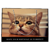 Niedliche Katze Große Geschenktasche Geschenktüte (Rückseite)