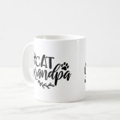 Niedliche Katze Großvater Haustier Großvater Kaffeetasse (Vorderseite Links)