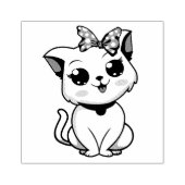 Niedliche Katze Gummistempel (Prägung)