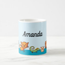 Niedliche Katze Haustier Personalisiert Kaffeetasse