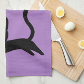 Niedliche Katze Herzdieb für Freundin, Ehefrau Geschirrtuch (Viertel Falte)