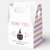 Niedliche Katze Hexenpastel Halloween Geburtstagsn Geschenkschachtel (Geöffnet)