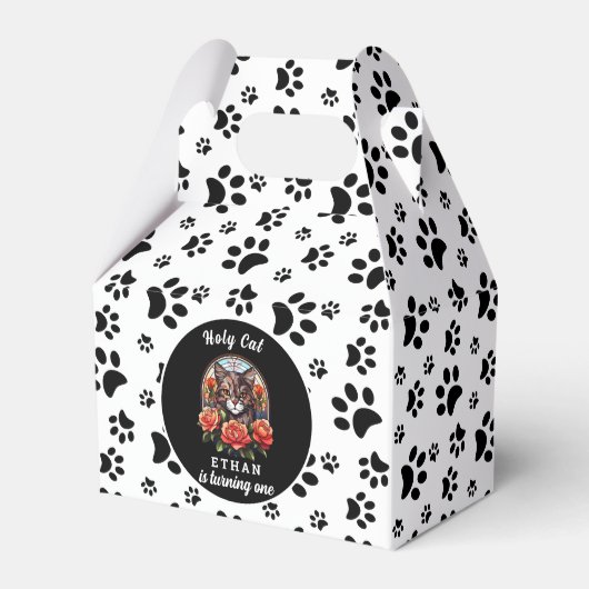 niedliche Katze, ich bin eine | Cat Girl 1. Geburt Geschenkschachtel (Vorderseite)