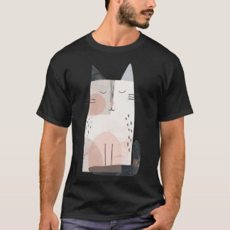 Niedliche Katze Illustration Adorable Animal Ar T-Shirt