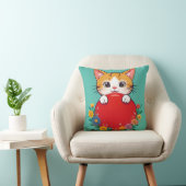 Niedliche Katze-Illustration Kissen (Stuhl )