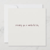 Niedliche Katze Illustration Name Happy Geburtstag (Rückseite)