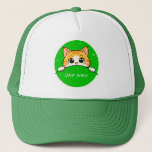 Niedliche Katze-Illustration Truckerkappe