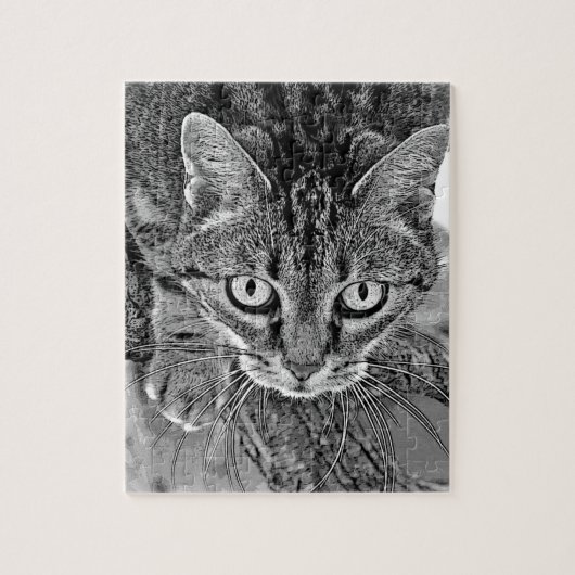 Niedliche Katze im Baum Puzzle (Vertikal)