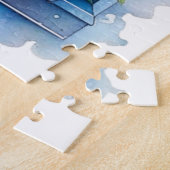 Niedliche Katze im Fenster der Blume Puzzle (Seite)