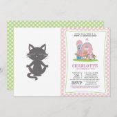 Niedliche Katze im Medizin - Wählen Sie die Hinter Einladung (Vorne/Hinten)