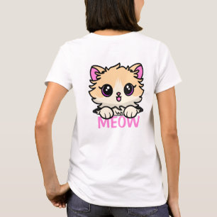 Niedliche Katze im Pocket-T - Shirt