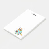 niedliche Katze im Winterschwitz Post-it Klebezettel (angewinkelt)