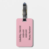 Niedliche Katze in A-Box Gepäckanhänger (Rückseite vertikal)