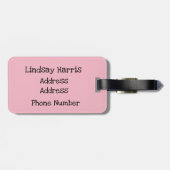 Niedliche Katze in A-Box Gepäckanhänger (Rückseite horizontal)