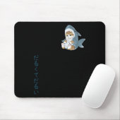 Niedliche Katze in einem Haikostüm Mousepad (Mit Mouse)
