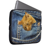 Niedliche Katze in Jeans Tasche lustige Illusion (Vorne Rechts)