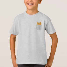 Niedliche Katze in Pocket, flüchtige Blick a boo, T-Shirt