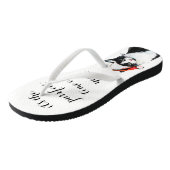 Niedliche Katze in Weihnachtsmannmütze Weihnachten Badesandalen (Schrägansicht)