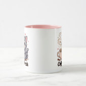 Niedliche Katze - Kaffeepause - Tasse (Zentrum)