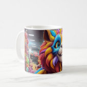 Niedliche Katze Kaffeetasse (Vorderseite Links)