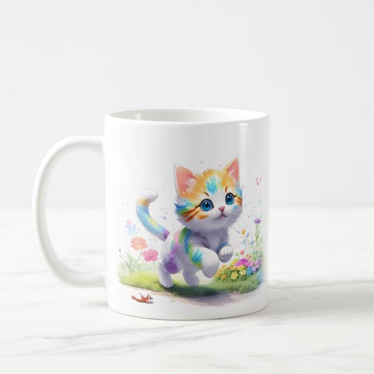 Niedliche Katze Kaffeetasse (Links)