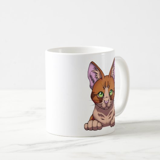 Niedliche Katze Kaffeetasse (VorderseiteRechts)