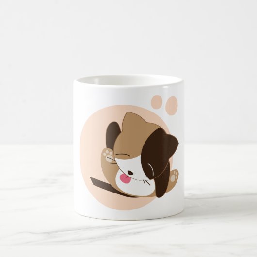 Niedliche Katze Kaffeetasse (Mittel)