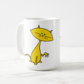 Niedliche Katze Kaffeetasse (Vorderseite Links)