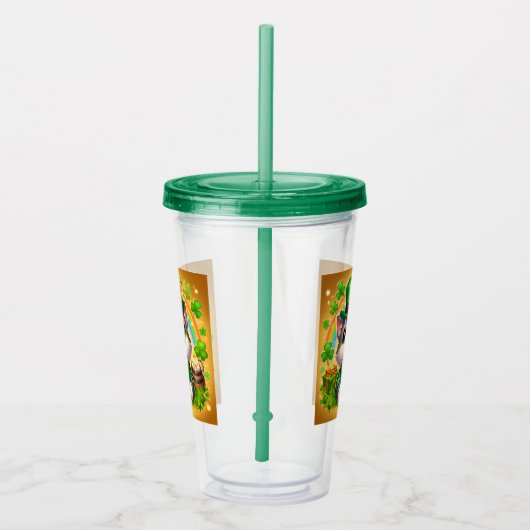 Niedliche Katze/Kätzchen Acryltrinkbecher (Rechts)