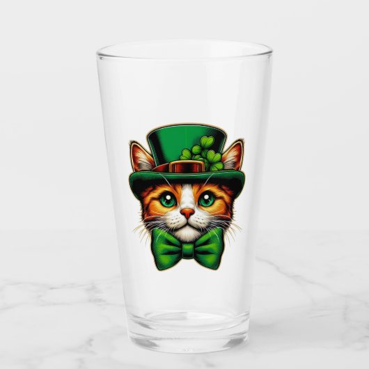 Niedliche Katze/Kätzchen Glas (Vorderseite)
