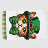 Niedliche Katze/Kätzchen Golfhandtuch (Horizontal)